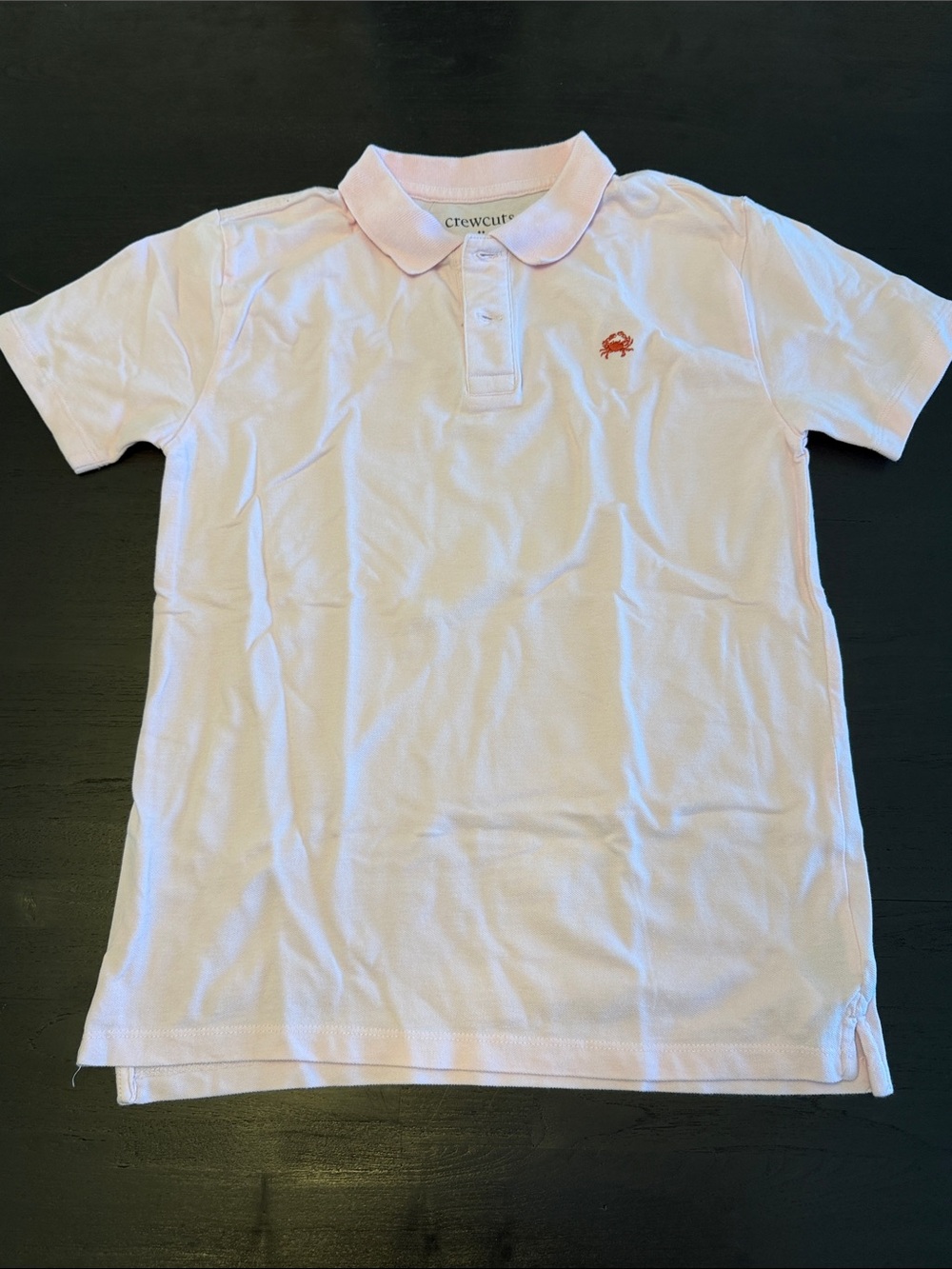 Crewcuts boys Light Pink Polo Shirt with Crab Logo size XL